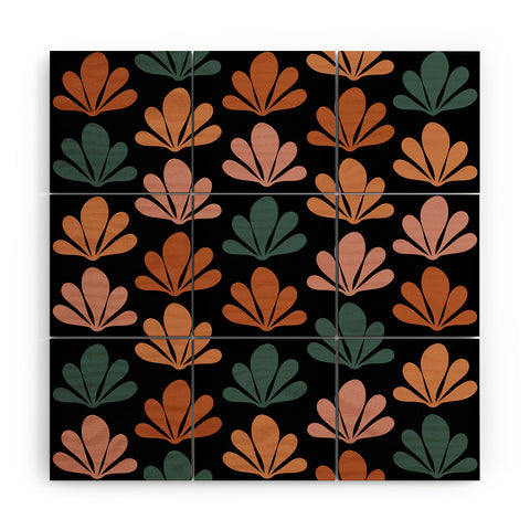 Colour Poems Abstract Plant Pattern XXV Wood Wall Mural