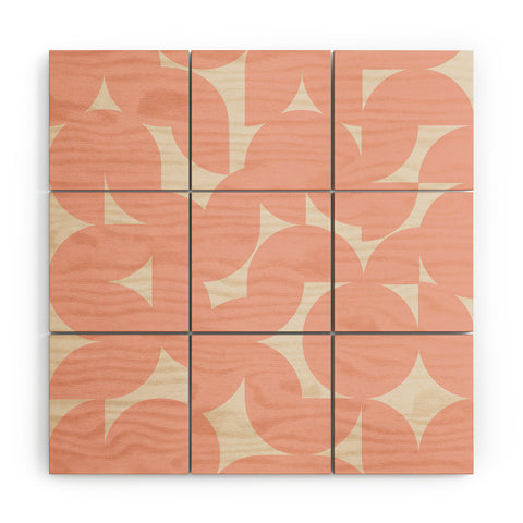 Colour Poems Abstract Shapes Collage III Wood Wall Mural