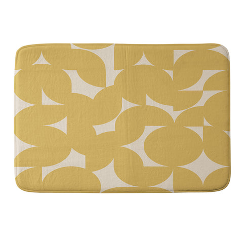 Colour Poems Abstract Shapes Collage IV Memory Foam Bath Mat