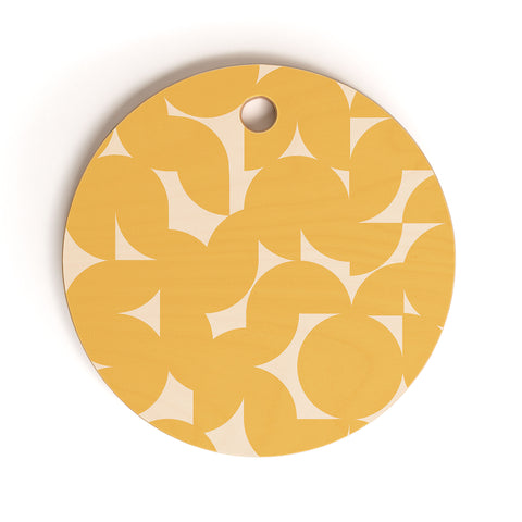 Colour Poems Abstract Shapes Collage IV Cutting Board Round