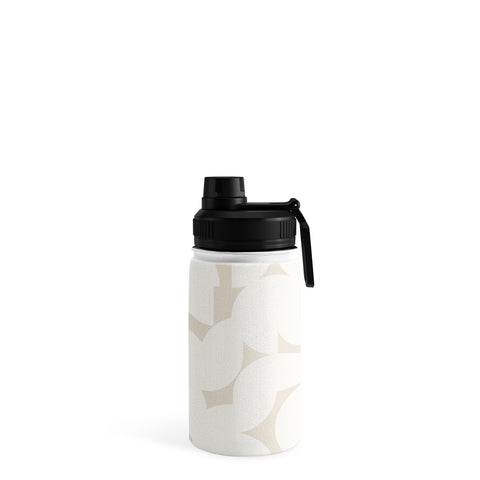Colour Poems Abstract Shapes Neutral White Water Bottle