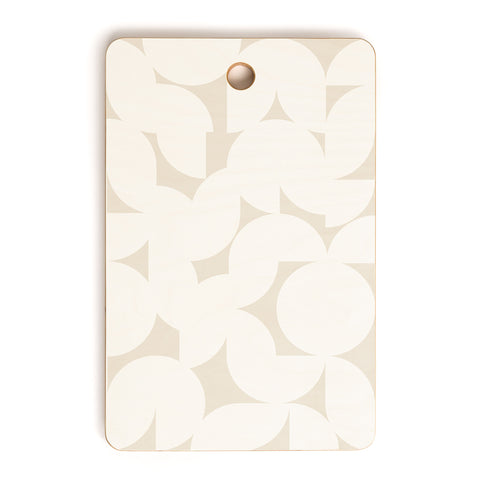 Colour Poems Abstract Shapes Neutral White Cutting Board Rectangle