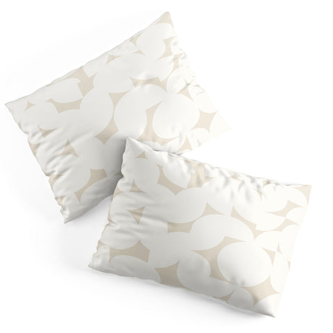 Colour Poems Abstract Shapes Neutral White Pillow Shams