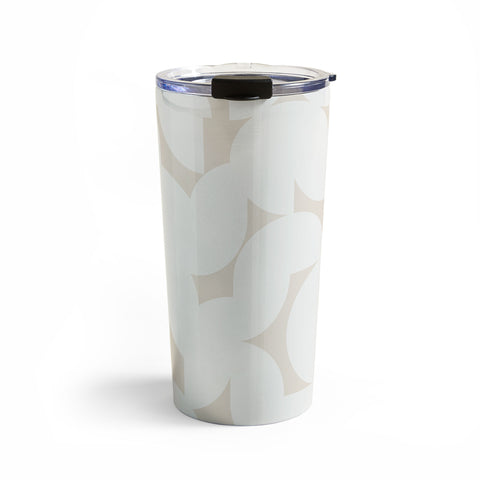 Colour Poems Abstract Shapes Neutral White Travel Mug