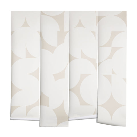 Colour Poems Abstract Shapes Neutral White Wall Mural