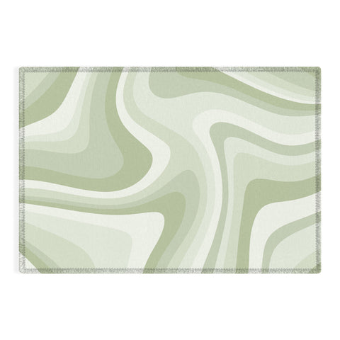 Colour Poems Abstract Wavy Stripes LXXVIII Outdoor Rug