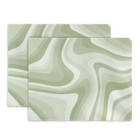 Colour Poems Abstract Wavy Stripes LXXVIII Placemat