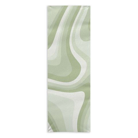 Colour Poems Abstract Wavy Stripes LXXVIII Yoga Towel
