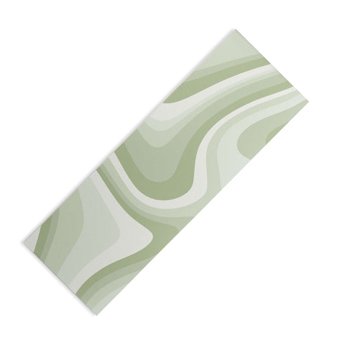 Colour Poems Abstract Wavy Stripes LXXVIII Yoga Mat