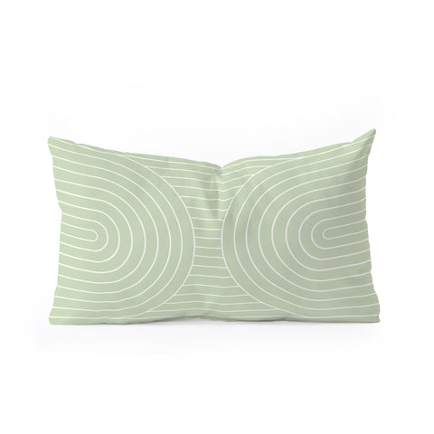 Colour Poems Arch Symmetry IX Oblong Throw Pillow