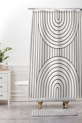 Colour Poems Arch Symmetry VI Shower Curtain And Mat