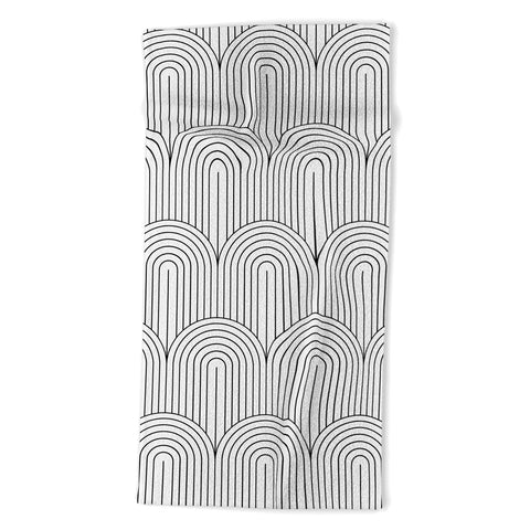 Colour Poems Art Deco Arch Pattern IX Beach Towel