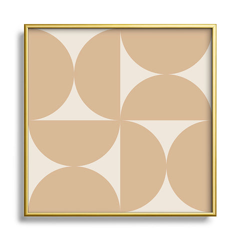 Colour Poems Bold Minimalism XCVI Square Metal Framed Art Print