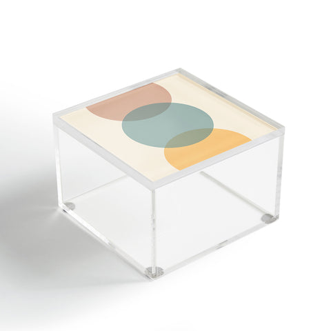 Colour Poems Circle Gradient Melon Acrylic Box