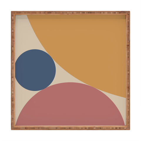 Colour Poems Circular Abstract Square Tray
