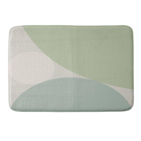 Colour Poems Circular Abstract VI Memory Foam Bath Mat