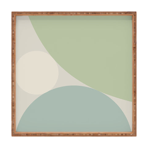 Colour Poems Circular Abstract VI Square Tray