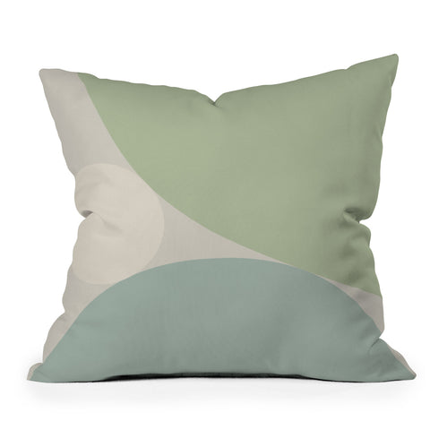 Colour Poems Circular Abstract VI Throw Pillow