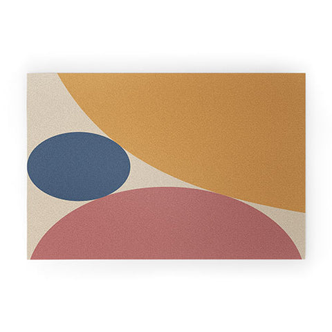 Colour Poems Circular Abstract Welcome Mat