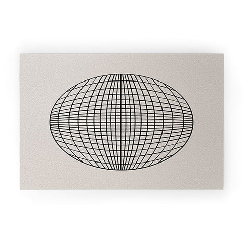 Colour Poems Circular Geometry Grid Welcome Mat