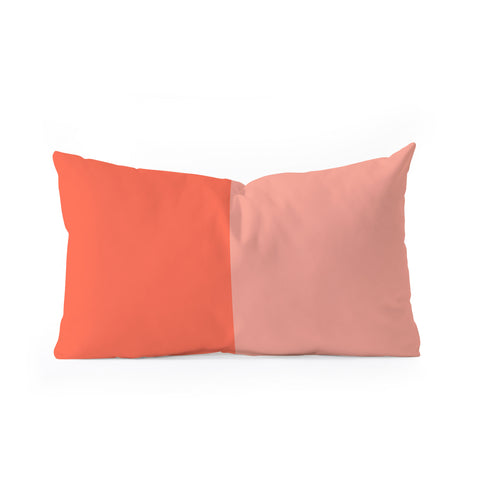 Colour Poems Color Block Abstract II Oblong Throw Pillow