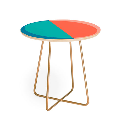 Colour Poems Color Block Abstract II Round Side Table