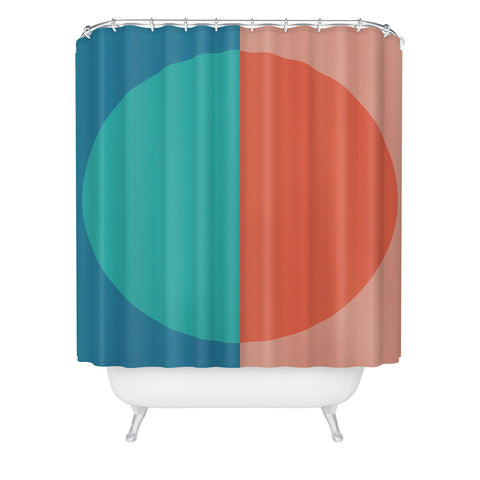 Colour Poems Color Block Abstract II Shower Curtain