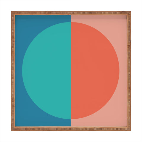 Colour Poems Color Block Abstract II Square Tray
