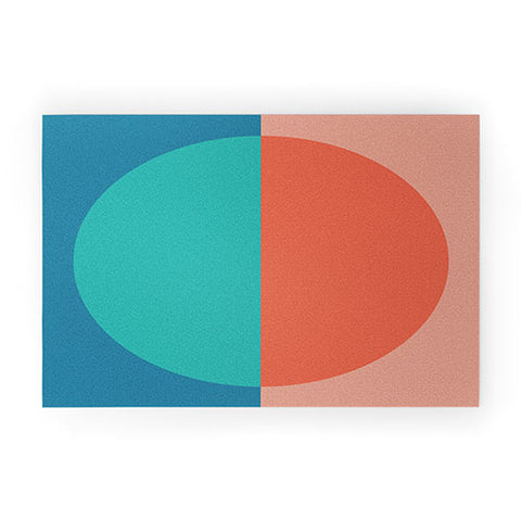 Colour Poems Color Block Abstract II Welcome Mat