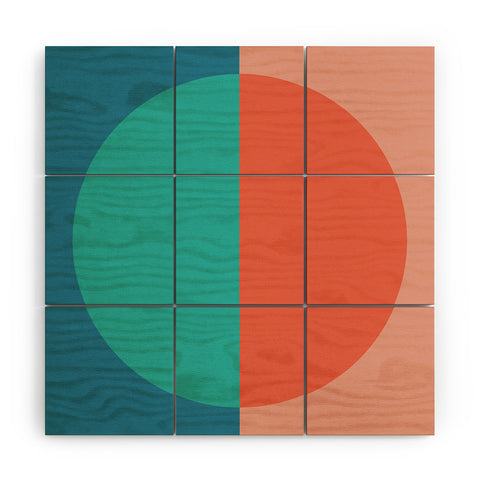 Colour Poems Color Block Abstract II Wood Wall Mural