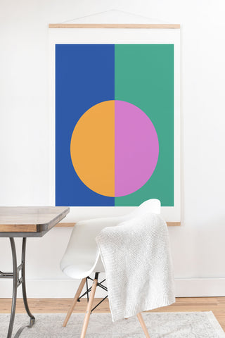 Colour Poems Color Block Abstract III Art Print And Hanger