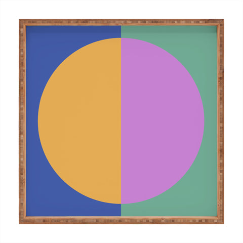 Colour Poems Color Block Abstract III Square Tray