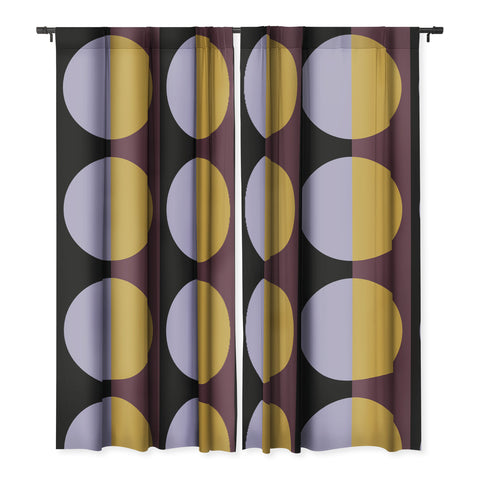 Colour Poems Color Block Abstract IV Blackout Window Curtain