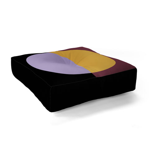 Colour Poems Color Block Abstract IV Floor Pillow Square