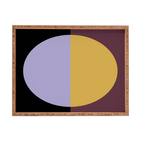 Colour Poems Color Block Abstract IV Rectangular Tray