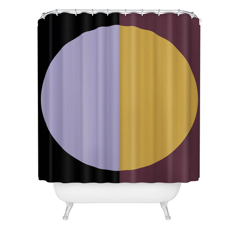 Colour Poems Color Block Abstract IV Shower Curtain