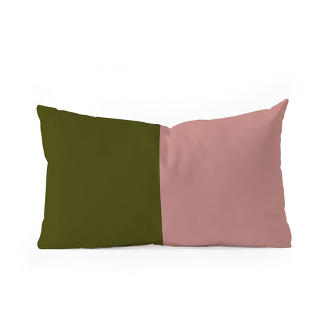 Colour Poems Color Block Abstract IX Oblong Throw Pillow