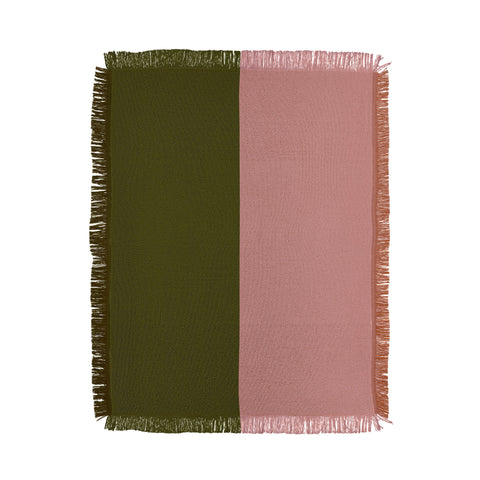 Colour Poems Color Block Abstract IX Throw Blanket
