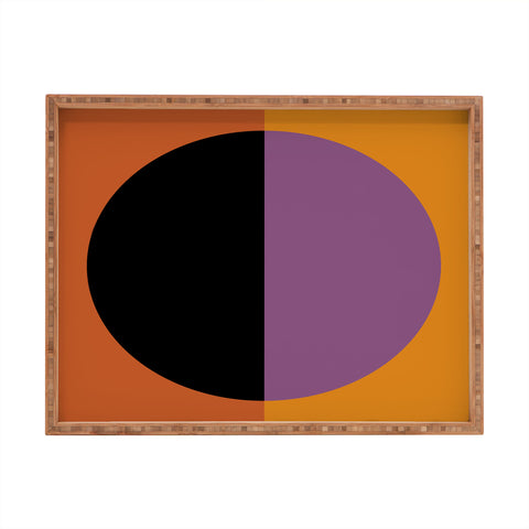 Colour Poems Color Block Abstract Rectangular Tray
