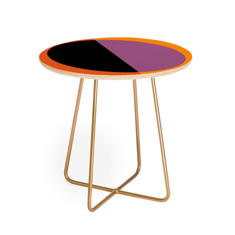 Colour Poems Color Block Abstract Round Side Table