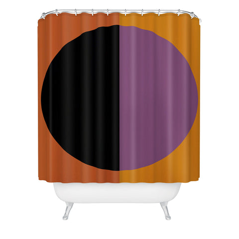 Colour Poems Color Block Abstract Shower Curtain