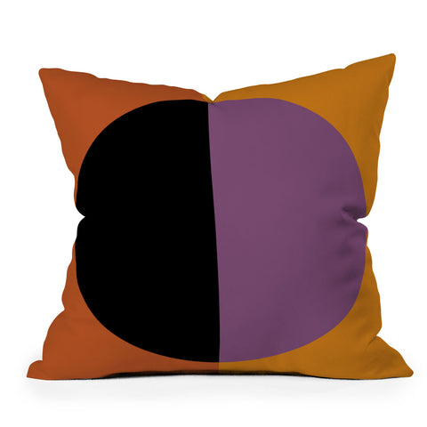 Colour Poems Color Block Abstract Throw Pillow