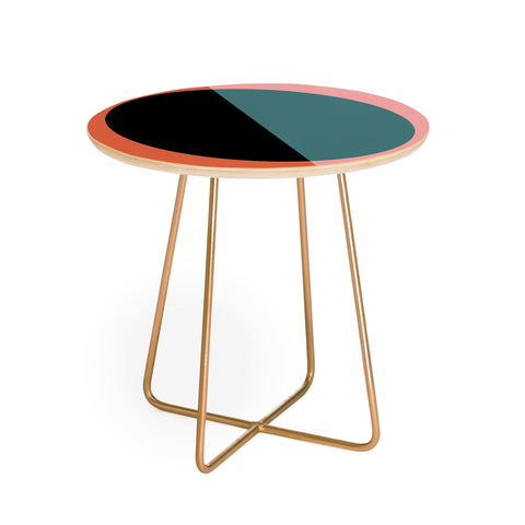 Colour Poems Color Block Abstract V Round Side Table