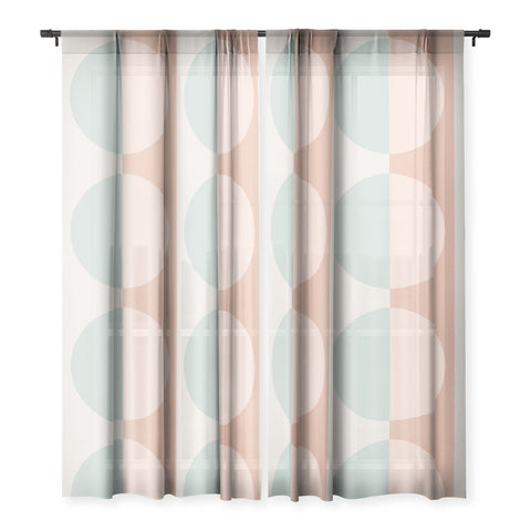 Colour Poems Color Block Abstract VI Sheer Window Curtain