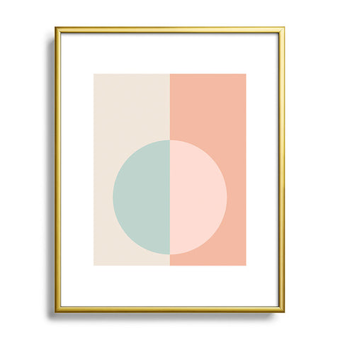 Colour Poems Color Block Abstract VI Metal Framed Art Print