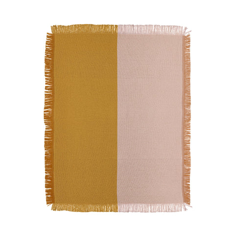 Colour Poems Color Block Abstract VII Throw Blanket