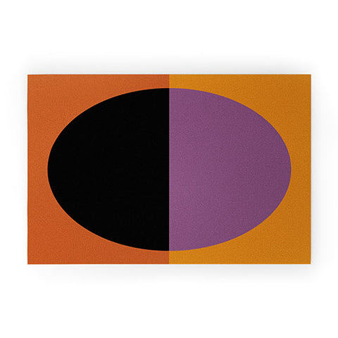 Colour Poems Color Block Abstract Welcome Mat