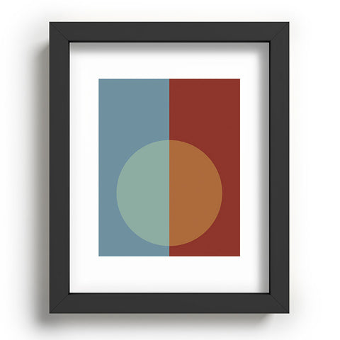Colour Poems Color Block Abstract X Recessed Framing Rectangle
