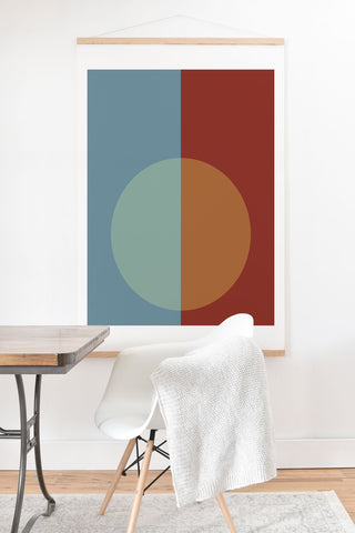 Colour Poems Color Block Abstract X Art Print And Hanger