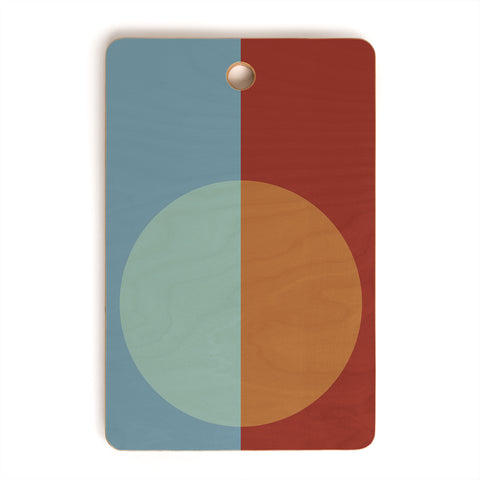 Colour Poems Color Block Abstract X Cutting Board Rectangle